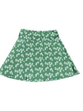 TOAD and CO Skirt Womens Floral Lightweight Green Medium Organic